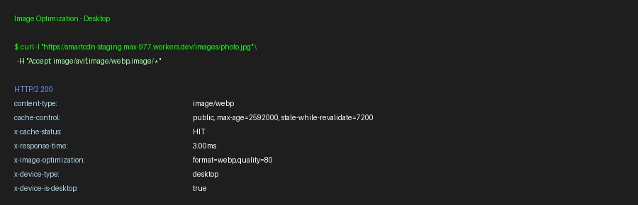Image Optimization Desktop
